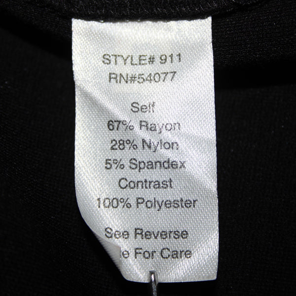 Cabi Sz S Black Button Ruffle Collar Pockets Unlined Rayon Nylon Blazer Jacket