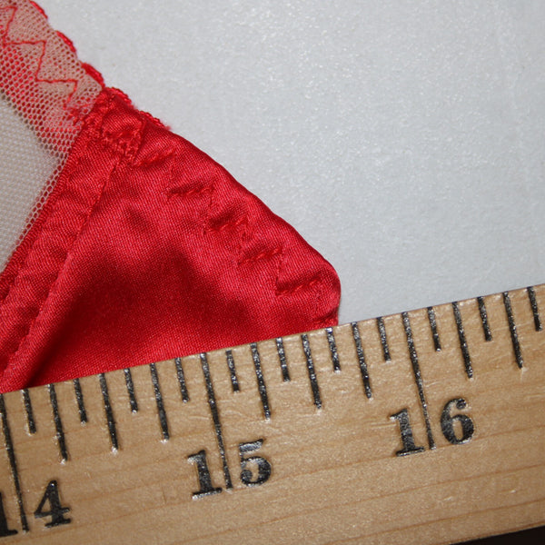Empress Mimi NEW Sz M Red Cream Lace Polyamide Elastane Bralette