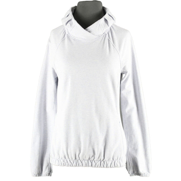 Lululemon Sz 4 Lt Lavender Pullover Standup Pleated Collar Cotton Blend Top