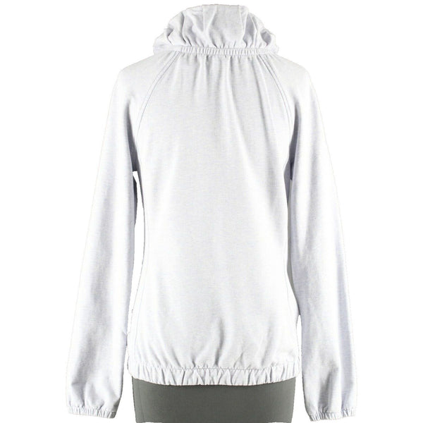 Lululemon Sz 4 Lt Lavender Pullover Standup Pleated Collar Cotton Blend Top
