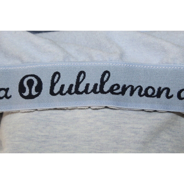Lululemon Sz 4 Lt Lavender Pullover Standup Pleated Collar Cotton Blend Top