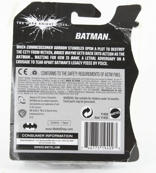 Mattel Batman Dark Knight Rises 2011 Batman 4" Action Collectible Figure