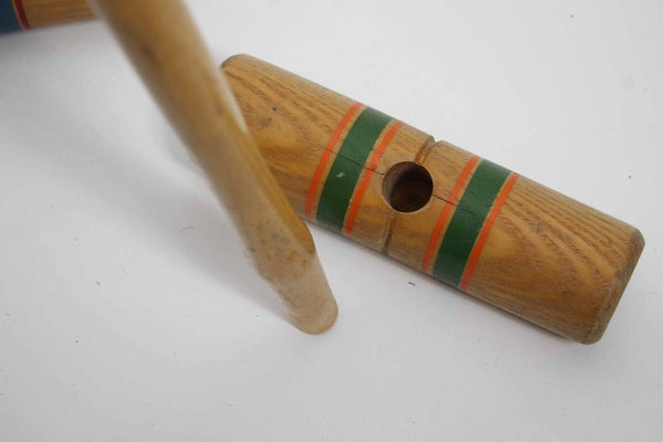 Thrifty Green Stamps Croquet Set Vintage Six Players Lawn Game