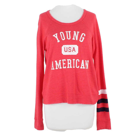 Sundry NEW Sz 1 Red White Blue Young American Cotton Blend Pullover Sweater