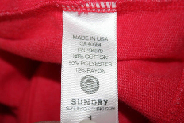 Sundry NEW Sz 1 Red White Blue Young American Cotton Blend Pullover Sweater