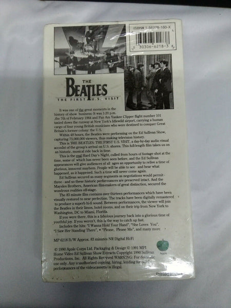 The Beatles: The First US Visit (VHS, 1991) NEW Factory Sealed