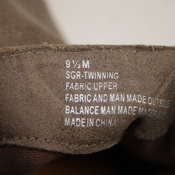 Sugar Sgr-Twinning Sz 9.5 M Brown Fabric Upper Man Made Sole 1.5" Ankle Booties