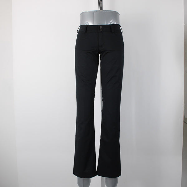 Burton The White Collection Sz XS x 32 Black Lined Pockets 100% Poly Ski  Pant