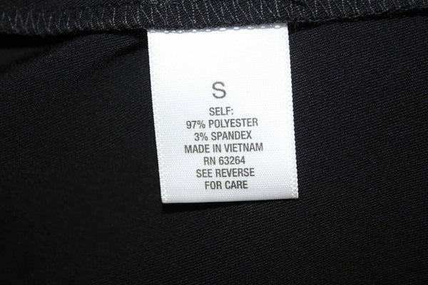 Roz & Ali NEW $50 Sz S Black Open Ruffle Detail Poly Spandex Jacket
