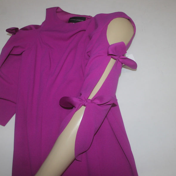 Donna Morgan Dress NEW Sz 4 Orchid Purple Cold Shoulder Polyester Spandex Dress