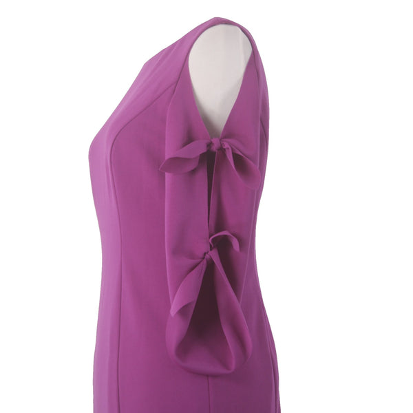 Donna Morgan Dress NEW Sz 4 Orchid Purple Cold Shoulder Polyester Spandex Dress