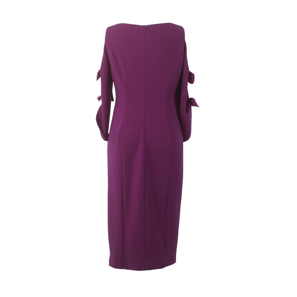 Donna Morgan Dress NEW Sz 4 Orchid Purple Cold Shoulder Polyester Spandex Dress