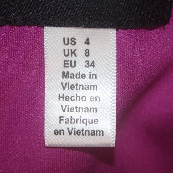 Donna Morgan Dress NEW Sz 4 Orchid Purple Cold Shoulder Polyester Spandex Dress