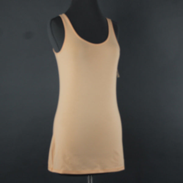 J Jill NEW $29 Long Perfect Tank Sz XS Bellini Orange Cotton Lycra Tank Top