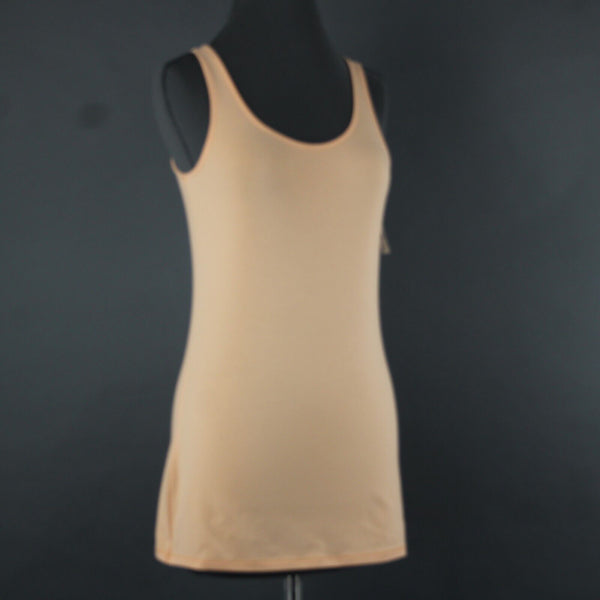 J Jill NEW $29 Long Perfect Tank Sz XS Bellini Orange Cotton Lycra Tank Top