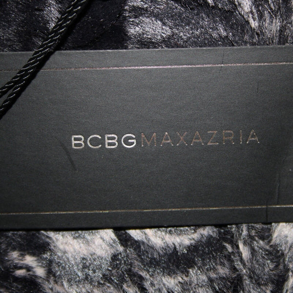 BCBG maxazria NEW $198 Tulum Sz S Black White Combo Eyelash 100% Polyester Top
