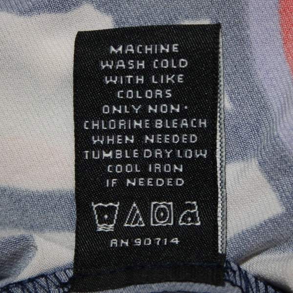 Coco Bianco Top NEW $79 Sz M Orange Multi Color Floral Polyester Spandex Top