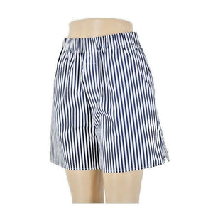 Banana Republic NEW $60 Sz XS Navy White Striped 100% Cotton Shorts