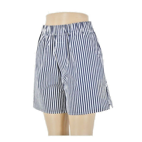 Banana Republic NEW $60 Sz XS Navy White Striped 100% Cotton Shorts