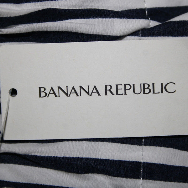 Banana Republic NEW $60 Sz XS Navy White Striped 100% Cotton Shorts