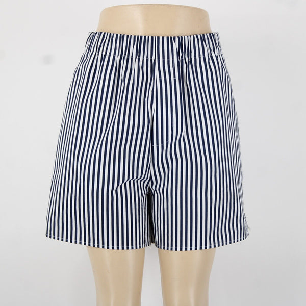 Banana Republic NEW $60 Sz XS Navy White Striped 100% Cotton Shorts
