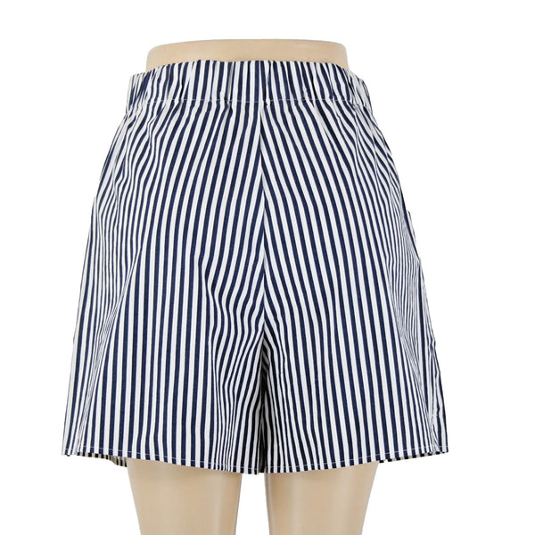 Banana Republic NEW $60 Sz XS Navy White Striped 100% Cotton Shorts