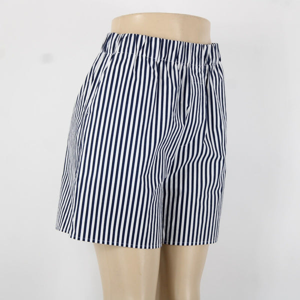 Banana Republic NEW $60 Sz XS Navy White Striped 100% Cotton Shorts