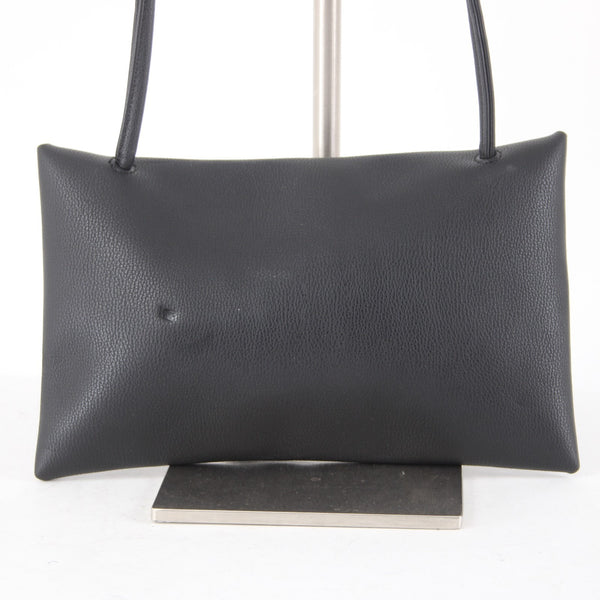 Mark Fran Purse 9 x 6 x 1 Black Envelope Shape AS IS Leather Crossbody Purse