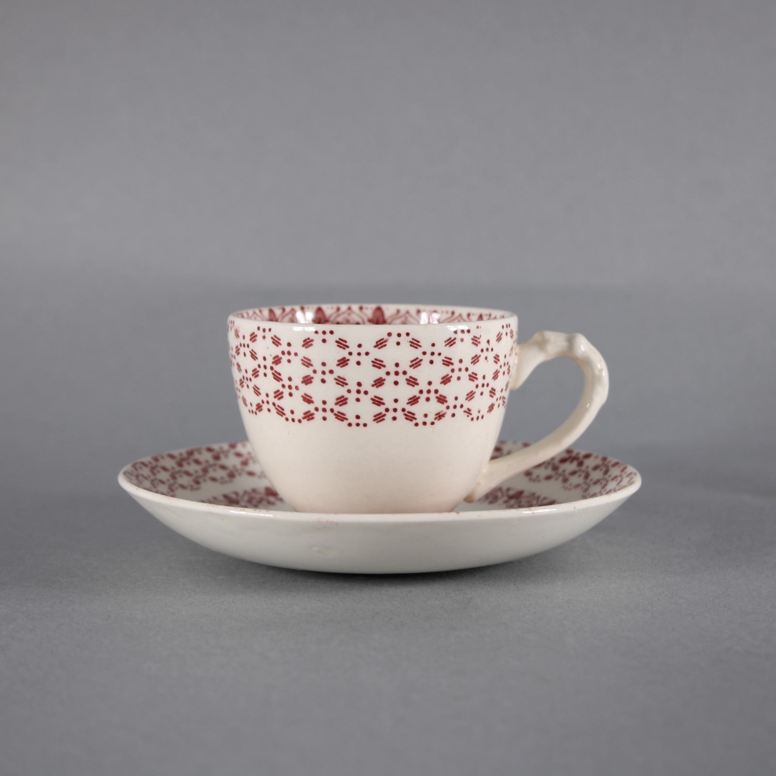 Empire Beverley Tea Cup Saucer Beverley Red White Fruit Tea Cup With Saucer