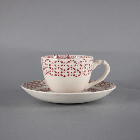 Empire Beverley Tea Cup Saucer Beverley Red White Fruit Tea Cup With Saucer