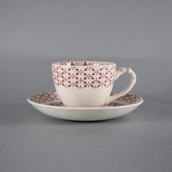 Empire Beverley Tea Cup Saucer Beverley Red White Fruit Tea Cup With Saucer