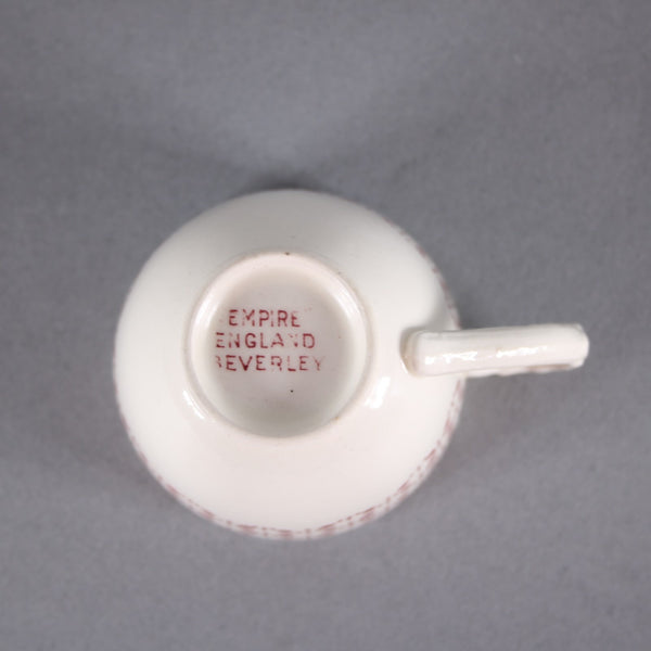 Empire Beverley Tea Cup Saucer Beverley Red White Fruit Tea Cup With Saucer