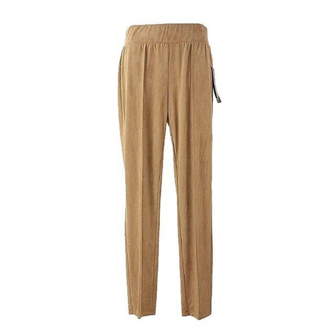 Focus 2000 NEW $79 Sz S x 30 Camel Vegan Suede Poly Tummy Support Band Pant