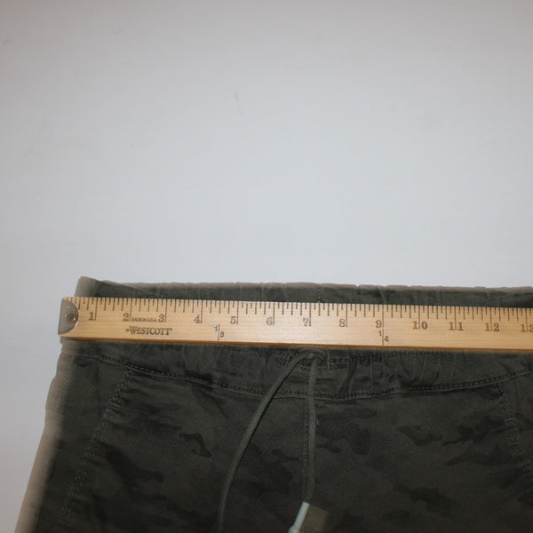 Flog Jeans Sz 27 x 27 Green Camo Skinny Leg Drawstring Pocket Cotton Lycra Jeans
