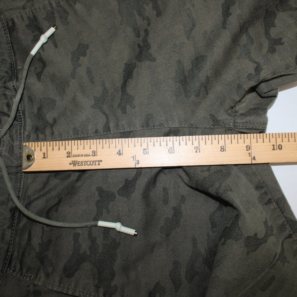 Flog Jeans Sz 27 x 27 Green Camo Skinny Leg Drawstring Pocket Cotton Lycra Jeans