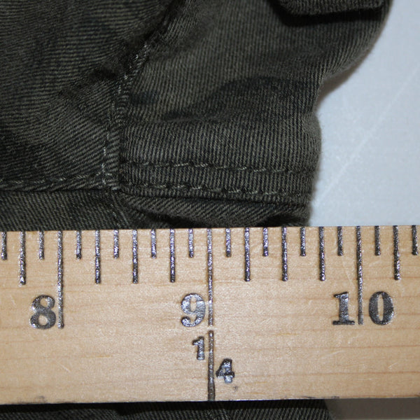 Flog Jeans Sz 27 x 27 Green Camo Skinny Leg Drawstring Pocket Cotton Lycra Jeans