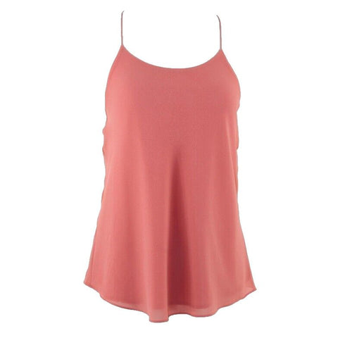Naked Zebra Sz S Peach Racerback Layered 100% Polyester Top