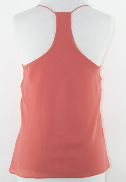 Naked Zebra Sz S Peach Racerback Layered 100% Polyester Top