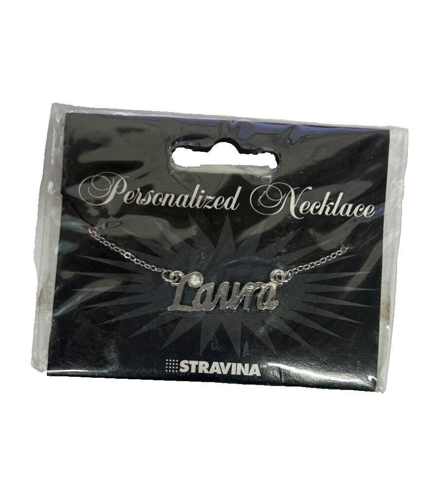 LAURA NEW Silvertone Rhinestone Accent 14.5" w 4.5" Multi Ring Ext Necklace
