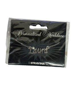 LAURA NEW Silvertone Rhinestone Accent 14.5" w 4.5" Multi Ring Ext Necklace