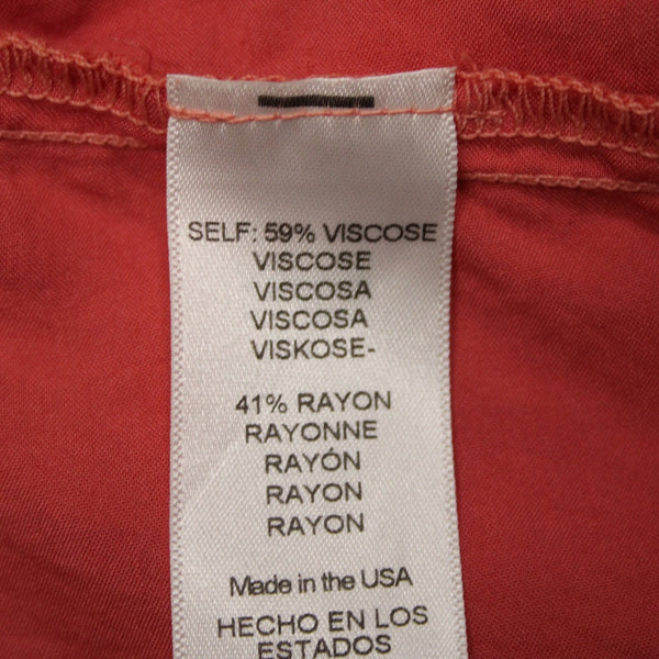 Michael Stars Sz S Pink Hi Lo 3/4 Sleeve Viscose Rayon Bohemian Oversized Top