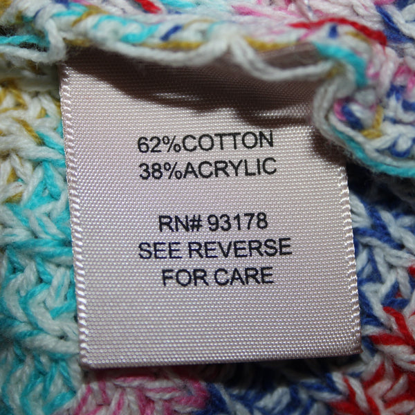 Philosophy NEW $88 Sz XS Pink Blue Multi Color Striped Cotton Acrylic Sweater