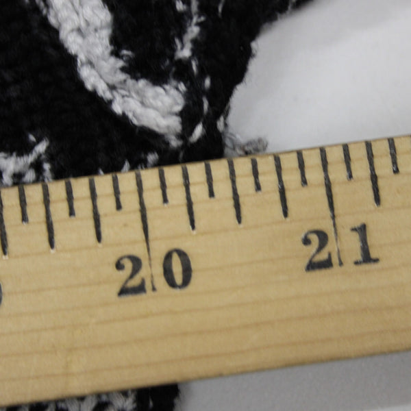 Se.ro.ya Sz S Black White Distressed Knit Long Sleeve 100% Cotton Sweater