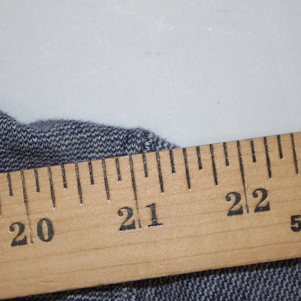 Straight Down Sz XXL Navy Blue White Heathered 1/3 Zip Front 100% Cotton Sweater