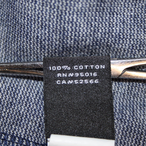 Straight Down Sz XXL Navy Blue White Heathered 1/3 Zip Front 100% Cotton Sweater