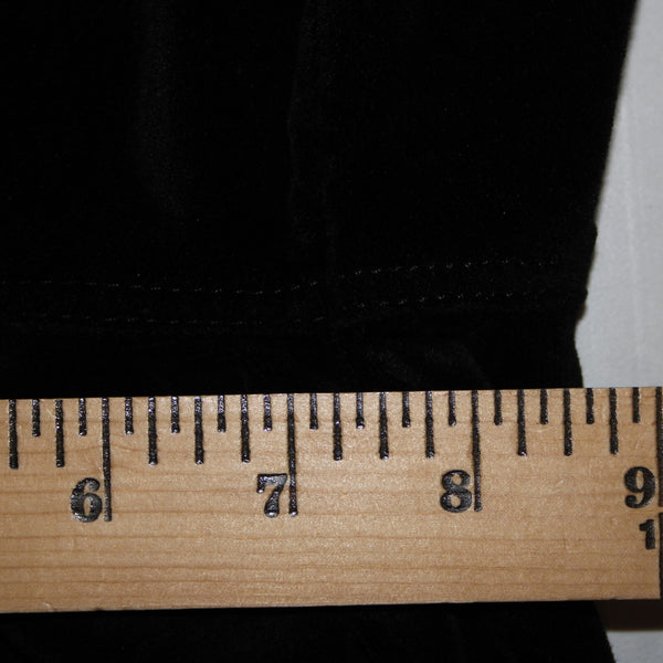 J Brand Sz 25 x 30 Black Velveteen Faux Pockets Cotton Modal Elastane Pant