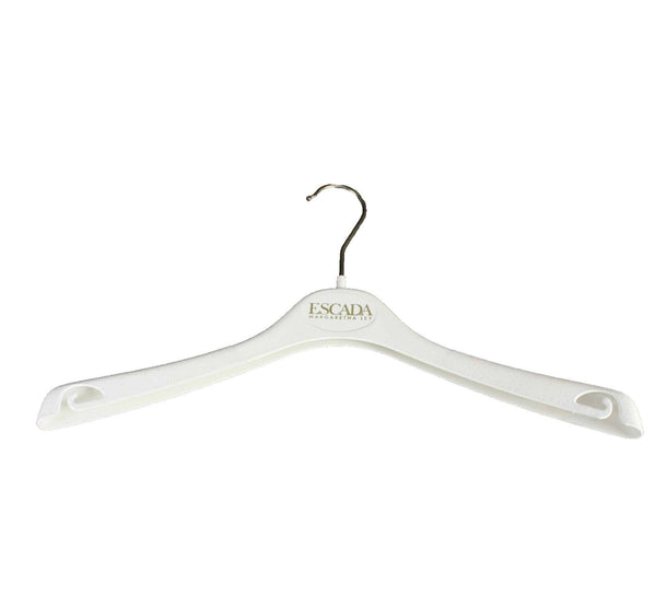 Escada Set of 3 Flocked Edge Shoulder Form Hangers