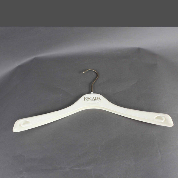 Escada Set of 3 Flocked Edge Shoulder Form Hangers