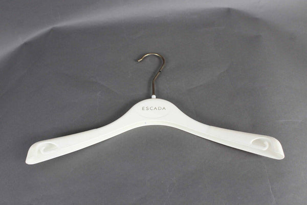 Escada Set of 3 Flocked Edge Shoulder Form Hangers