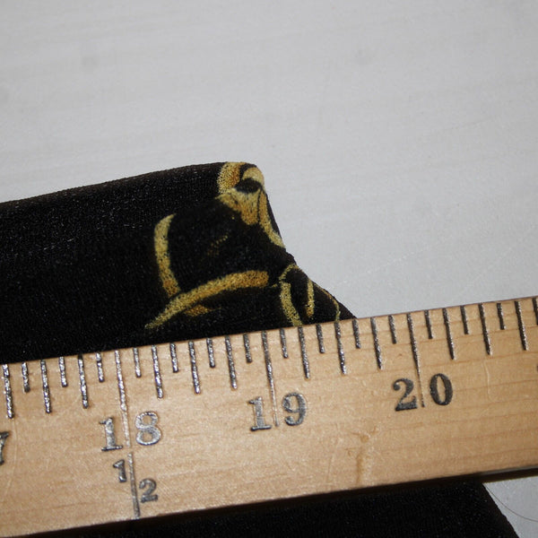 Jones New York Collection Sz 1X Black Yellow Stretch Lined 100% Polyester Skirt